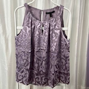 Lavender Silk Burnout Top - NEW WITH TAGS